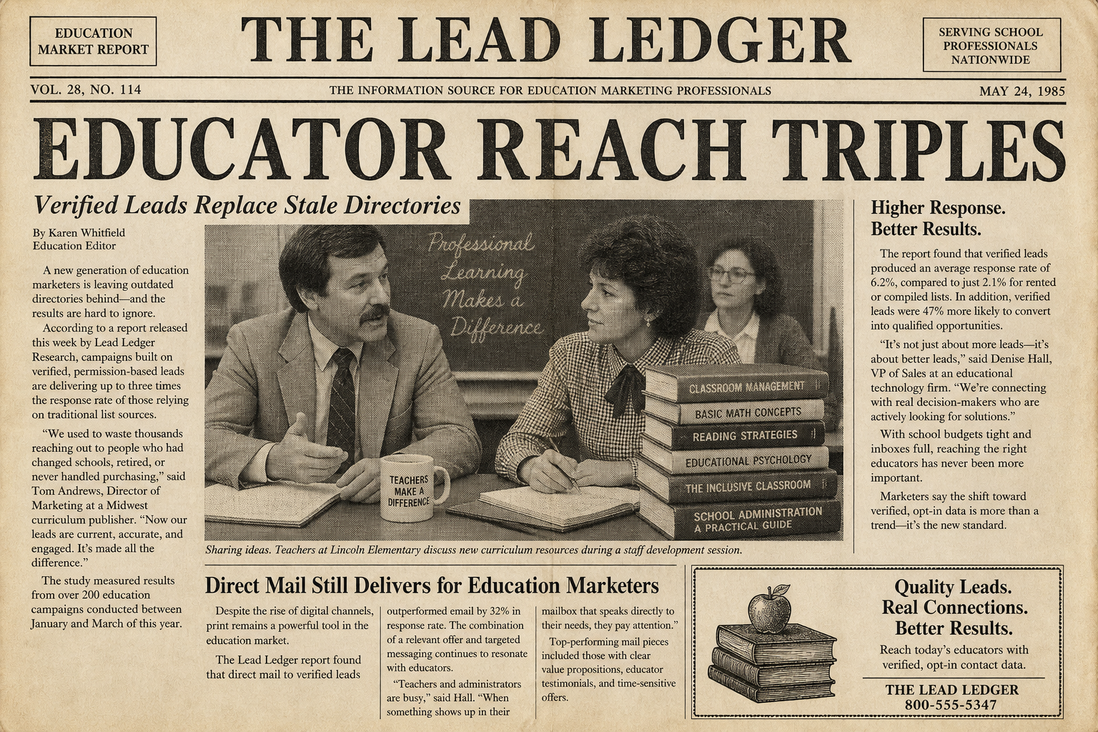 How an Educational Publisher Tripled Educator Reach with Verified Leads